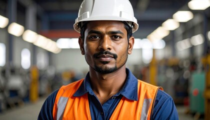 Factory Worker Portrait.