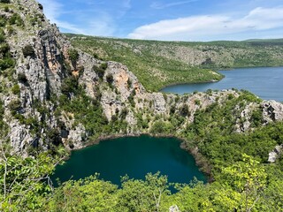 Floodplain karst field Prolosko blato (Prolosko Lake) and lake Mamic (Mamica lake), Croatia - Poplavno kr&scaron;ko polje Prolo&scaron;ko blato (Prolo&scaron;ko jezero) i kr&scaron;ko Mamića jezero (UNESCO GeoPark, Hrvatska)