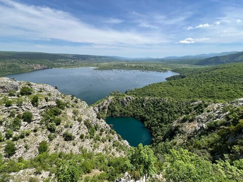 Monument of nature Blue Lake in the Imotski region (Imotski, Croatia) - Geomorfolo&scaron;ki spomenik prirode Modro jezero u Imotskoj krajini, Imotski (UNESCO GeoPark), Hrvatska