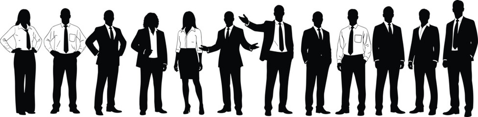 Fototapeta premium Diverse Team Posing for Corporate, Professional, and Office Graphics.
