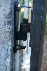 old rusty lock close up view