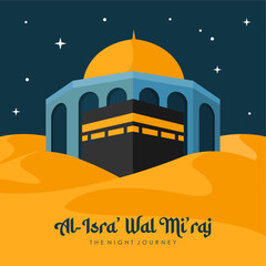vector isra miraj background template