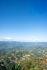 Fototapeta premium Panoramic View of Northern Highlands and Terraced Fields, Ha Giang Loop, Vietnam