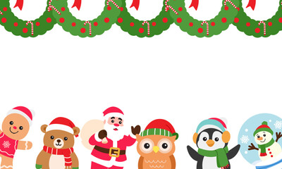 Christmas Frame illustration Background