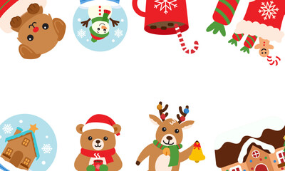 Christmas Frame illustration Background