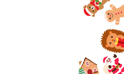 Christmas Frame illustration Background