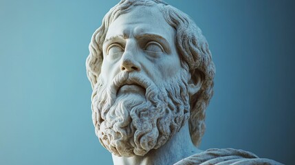 Plato sculpture, Ancient Greek philosopher.
