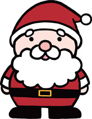 サンタクロースの単体イラスト
