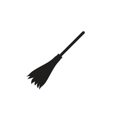 Broom stick silhouette