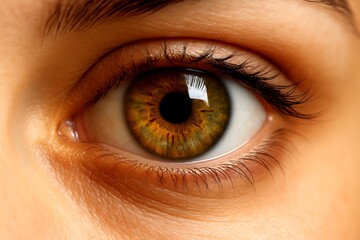 Ultra-Realistic Hazel Eye Macro &ndash; Golden Brown Iris with Sharp Detail