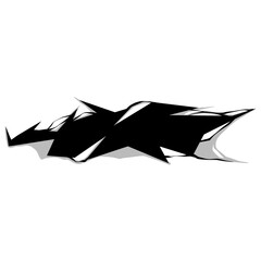 Crack Element Decoration Illustration 