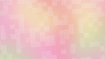 Soft Peach Spring Gradient Grid Background with Light Sparkle Effect