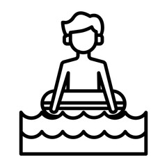 school holidays Line Icon