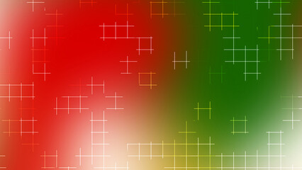 Red Green Gradient Grid Line Background for Christmas Holiday Design