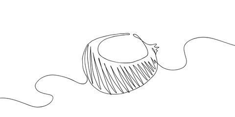 Corn kernels, sketch style in one continuous line. one line drawing design, vector illustration. Editable stroke.