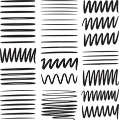 Abstract Lines and Scribbles Collection