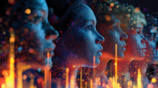 成長と未来を見つめる若者ビジネスチームの人物イメージ