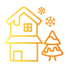 school holidays Line Gradient Icon