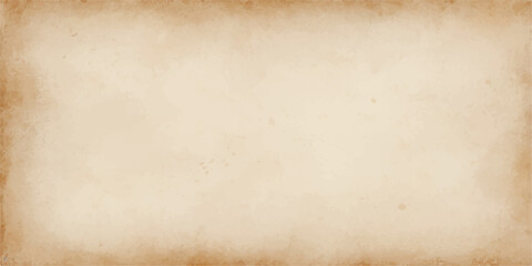 A rough, stained, and aged antique parchment texture or vintage brown paper background with a grunge pattern