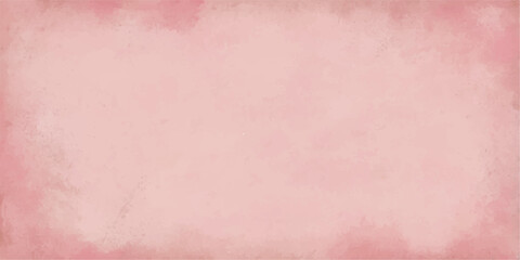Aged pink watercolor paper texture with a vintage grunge pattern and blank copy space
