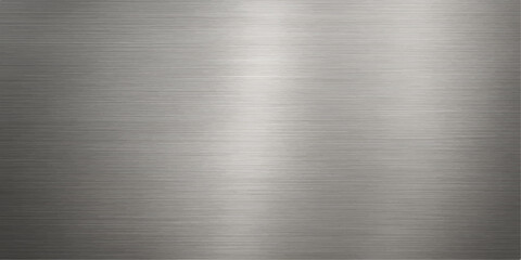 A brushed metallic surface with a silver steel texture and a slight reflection is a common industrial material pattern