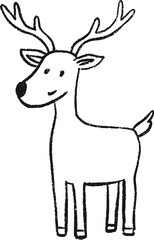 Sketch Christmas Toy Deer