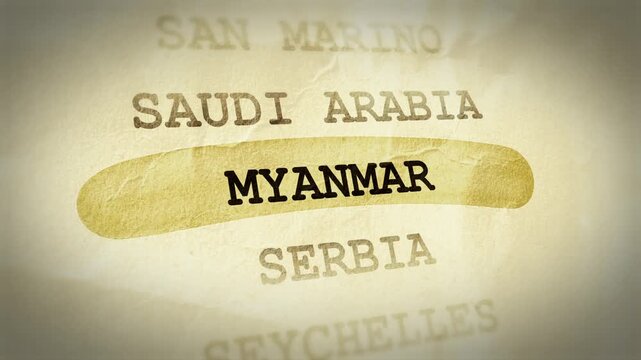 Myanmar Text Highlight Animation &ndash; Documentary Style Effect