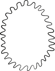 Christmas Whimsical Squiggly Frame