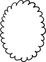 Christmas Whimsical Squiggly Frame