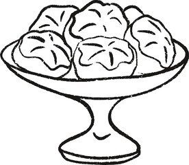 Sketch Christmas Eclair Dessert