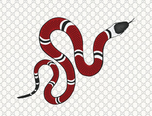 snake icon art design vector template
