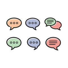 cartoon speech bubbles