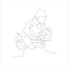 men carrying firewood.boy carrying firewood on his back