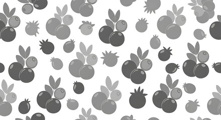 Fototapeta premium Stylized blueberry illustration on white backdrop for various uses