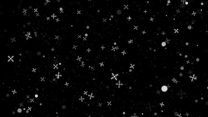 Christmas background with snow falling animation seamless looping. celebrate red christmas invitation card, Christmas and new year winter holiday social media motion background, - Powered by Adobe