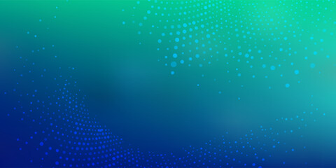 Abstract Blue Green Gradient With Dot Pattern, Modern Background for Tech and Design.vector illustration eps10