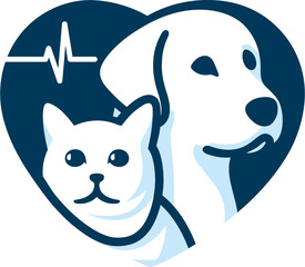 
dog and cat logo design