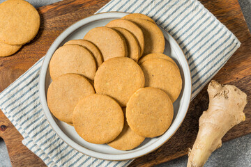 Sweet Homemade Gingersnap Cookies