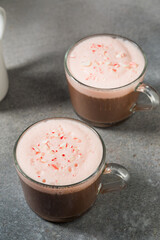 Warm Festive Peppermint Mocha Coffee