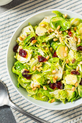 Healthy Fall Shaved Brussel Sprout Salad