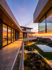 modern building at night