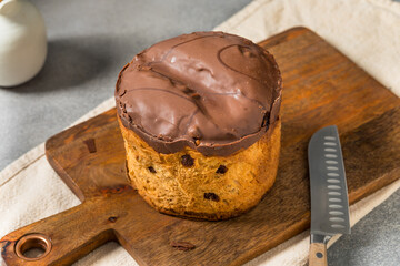 Sweet Festive Italian Chocolate Panettone Cake for Christmas