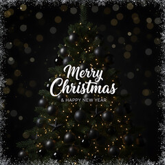 merry christmas greeting card