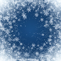 christmas background with snowflakes
