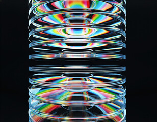 black and red abstract retro cds background