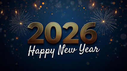 Happy New Year 2026 banner
