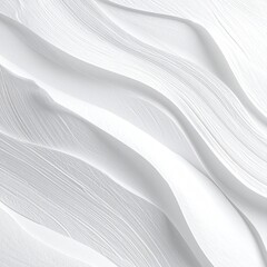 Abstract white, flowing, textured lines.  Smooth, undulating waves create a sense of motion
