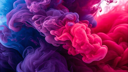 Obraz premium abstract background of colored ink in water close-up, abstract background