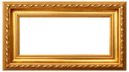 Vintage Carved Wooden Ornate Vertical Frame