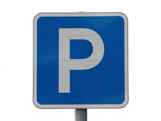 Find convenient parking now with this clear, crisp parking sign, ideal for travel guides, apps, and urban planning materials